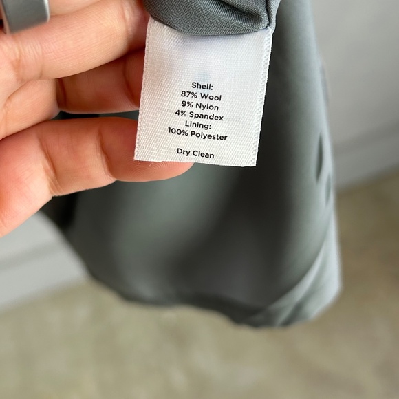 Talbots plus size 2X 20W sheath midi dress gray wool blend sleeveless lined - Picture 10 of 10